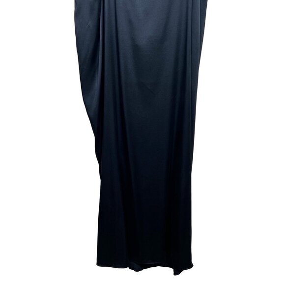 SKIMS Silk Slip Dress High Slit Soot 4X - Picture 9 of 13